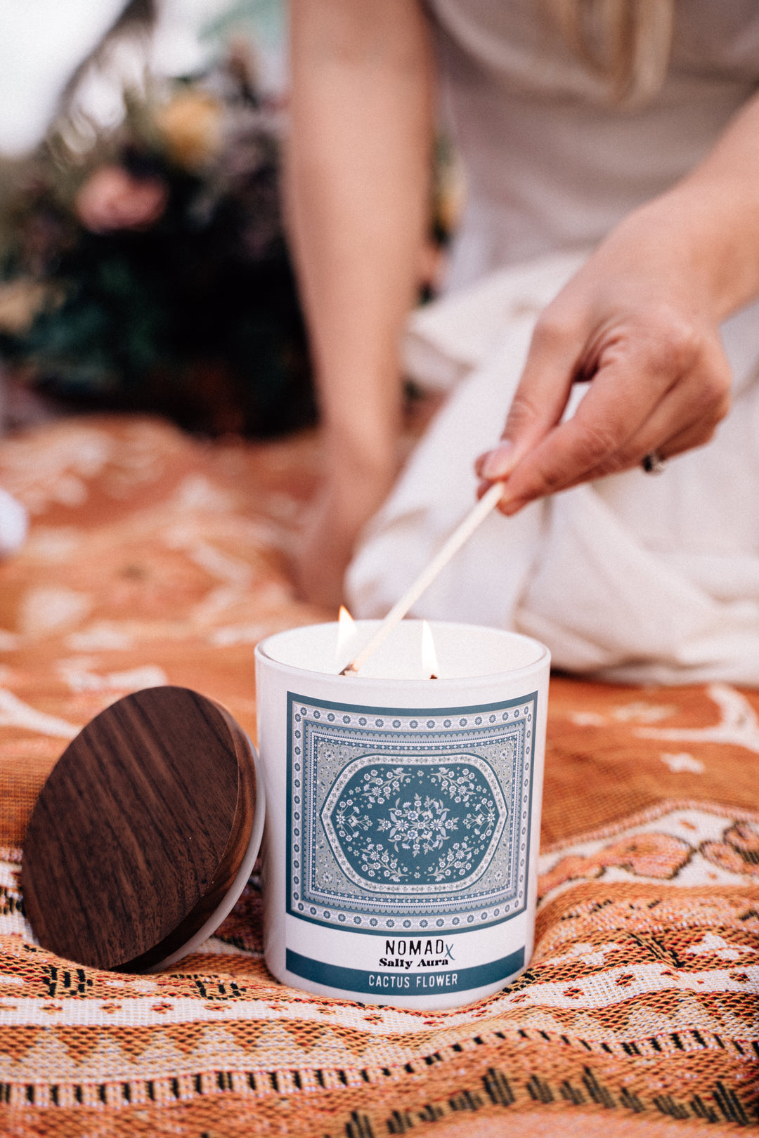 NOMAD X SALTY AURA CANDLE | CACTUS FLOWER