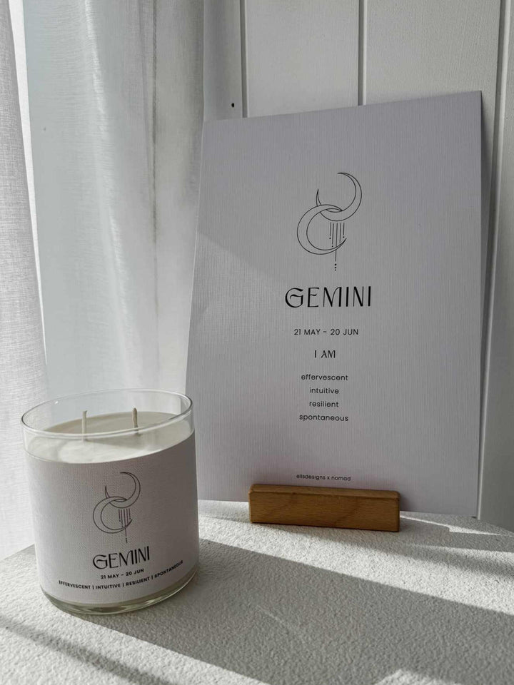 GEMINI ZODIAC CANDLE