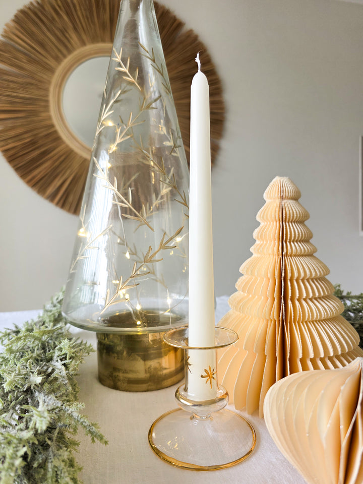 Mallorca Glass Candlestick