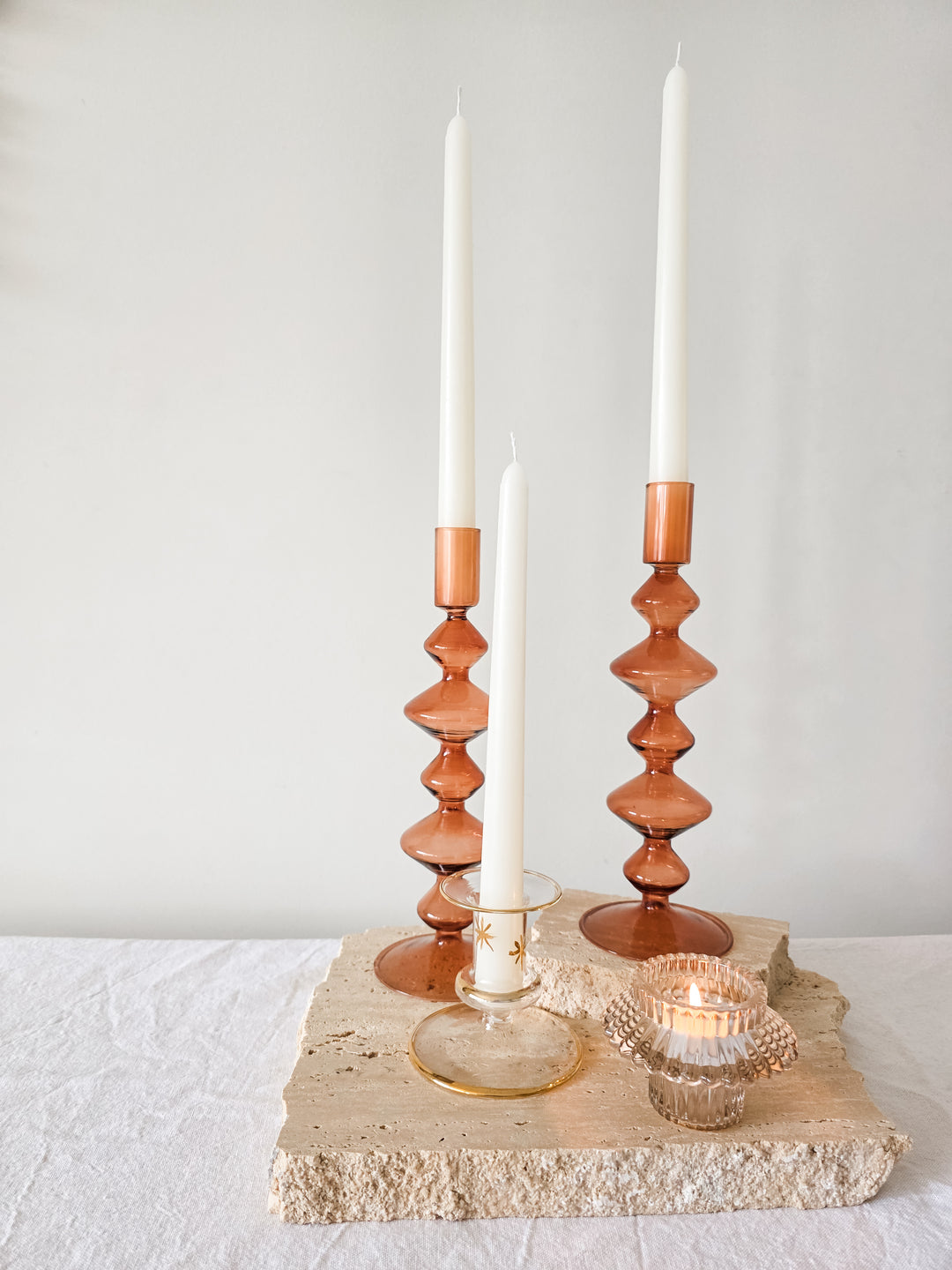 Aruba Glass Candlestick